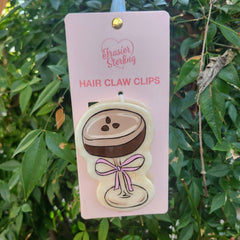 Espresso Martini With Bow Hair Clip