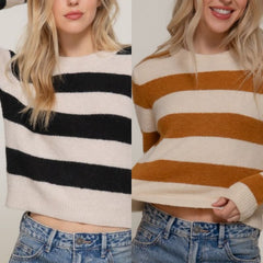 Long Sleeve Stripe Sweater