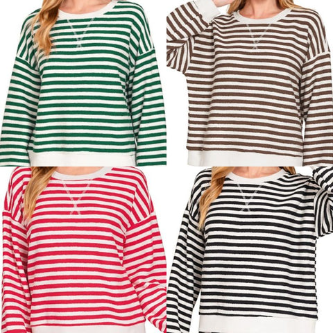Striped Sweater Top