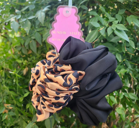 Cheetah Hair Srunchies