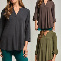 Solid Color Belled Lizzy Top