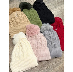 Cozy Weather Thin Cable Knit Beanie