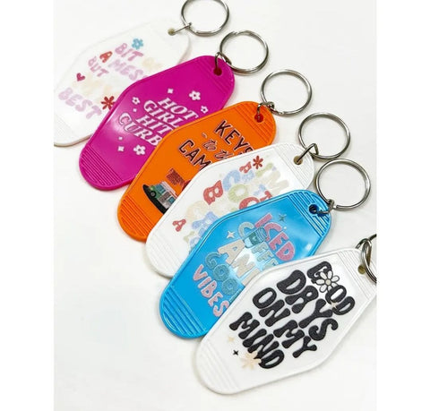 Inspired Vintage Hotel Motel Keychain