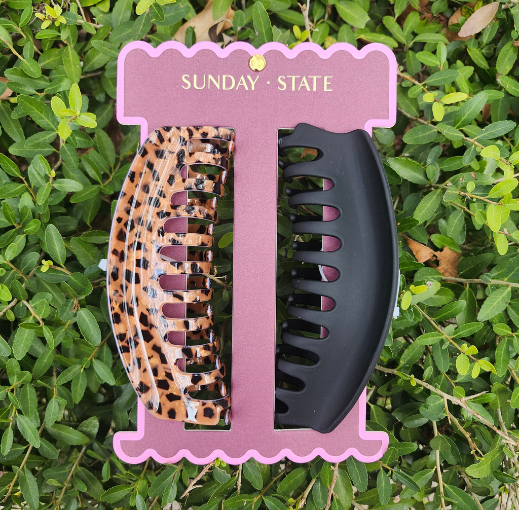 Animal Print Hair Clips