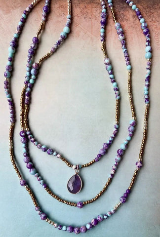 Maggie Purple Necklace