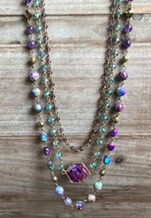 Janet Purple Necklace