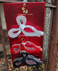 Shimmer Hairbow Hair Clips