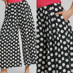 Polka Dot Wide Leg Pants