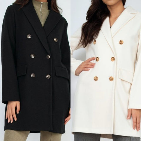Solid Trench Style Jacket