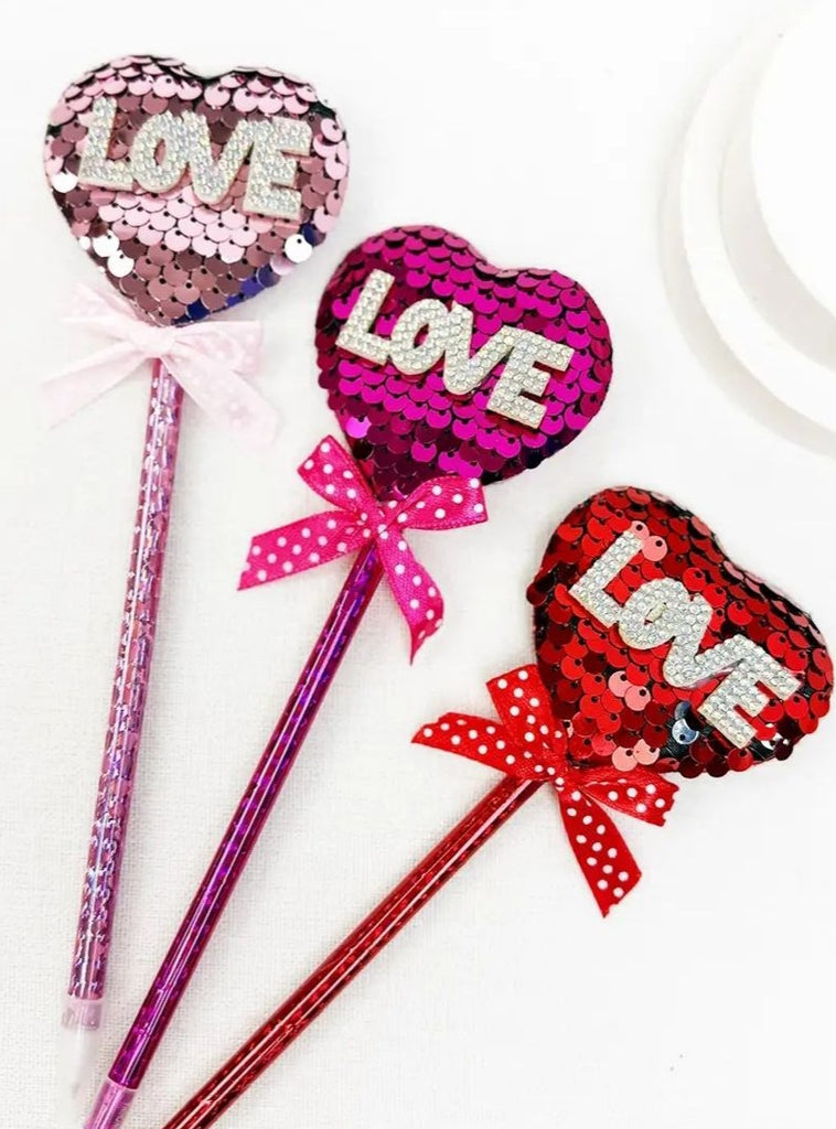 Sparkly Valentine's Theme Love Design Pen