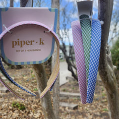 Pastel Checkered Headbands