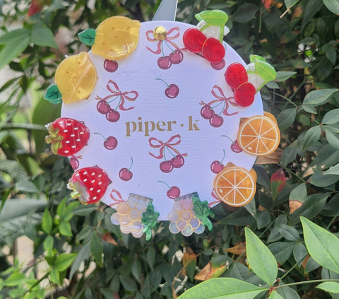 Mini Fruit Hair Clips