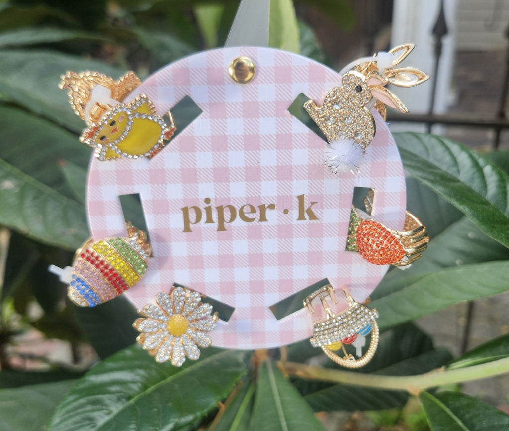 Mini Easter/Rhinestone Hair Clips