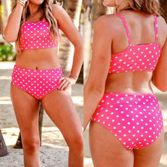 Polka Dot Two Piece Swimsuit
