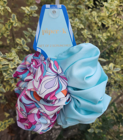 Printed Scrunchie Set