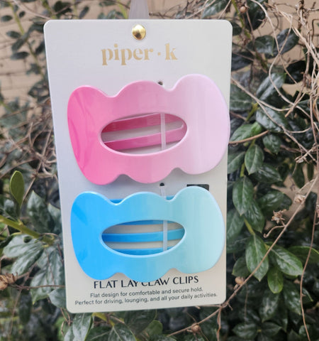 Ombre Flat Lay Hair Claw Clips