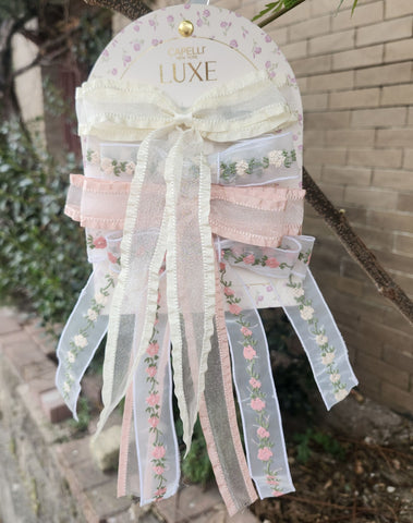 Floral/Lace Bow Hair Barrettes