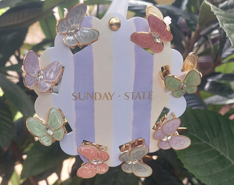 Mini Butterfly Hair Clips
