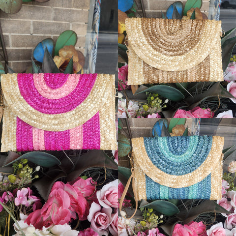 Straw Clutch/Purse