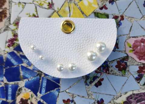 Pearl Stud Earring Set