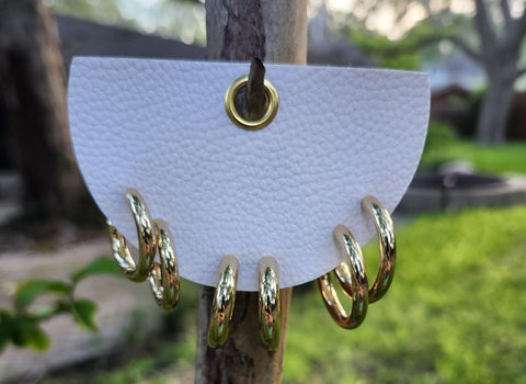 Classic Gold Hoop Earring Set