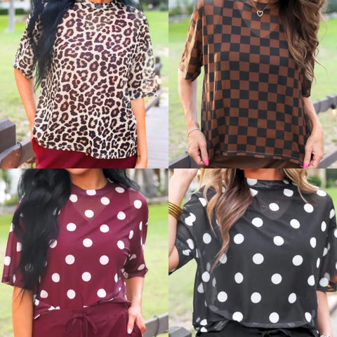 Emma Mesh Tee