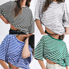 Oversized Stripe Boyfriend Tee