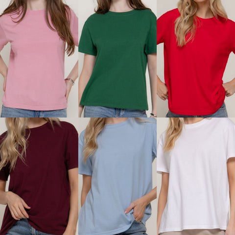 Short Sleeve Round Neck Tee