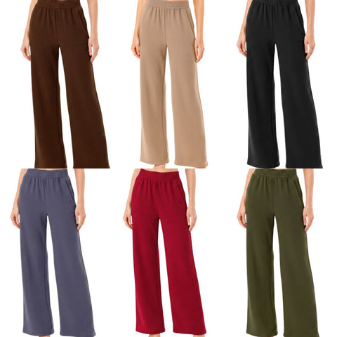 Textured Straight Pants