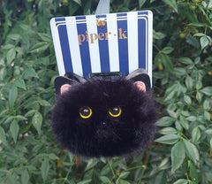 Halloween Black Cat Fur Hair Clip