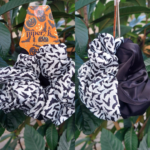 Halloween Bats Hair Scrunchies
