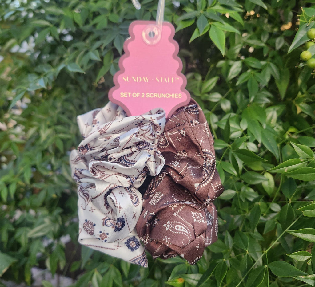 Paisley Hair Scrunchies