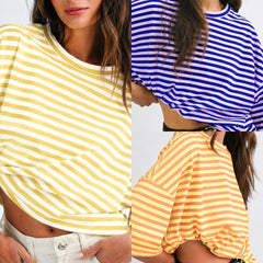Oversized Stripe Boyfriend Tee