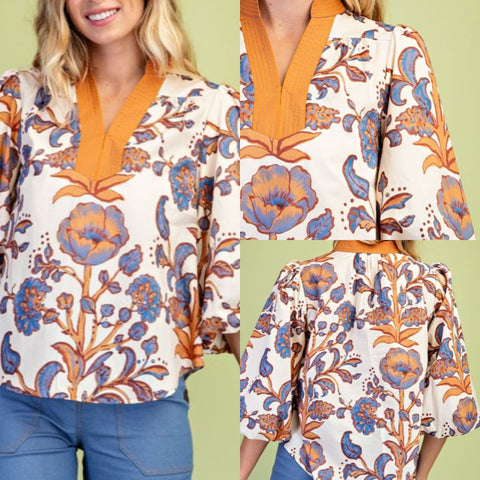 Floral Print Top