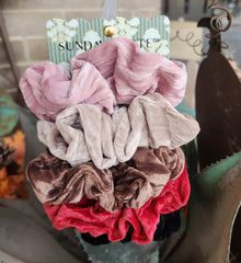 Solid Velvet Hair Scrunchies