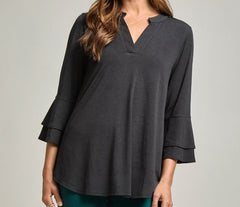 Solid Color Belled Lizzy Top