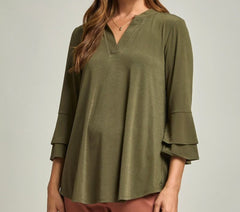 Solid Color Belled Lizzy Top