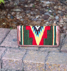 Genuine Leather Aztec Wallet